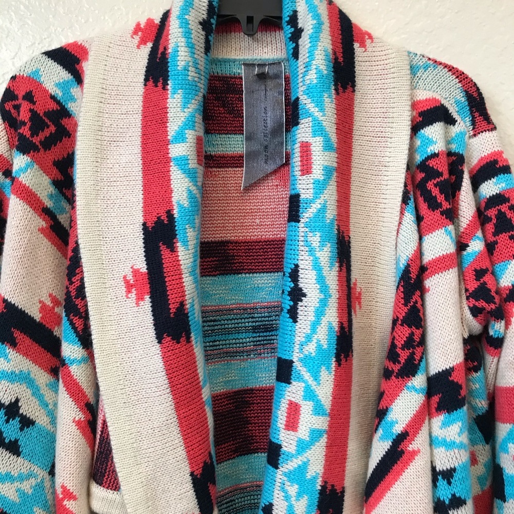 Moon Collection Multicolor Aztec Cardigan - Picture 2 of 9